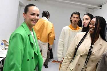 Pauline Ducruet lors du défilé de sa marque Alter automne-hiver 2022 lors de la Fashion Week de Paris, le 1er mars 2022. 