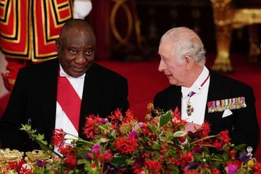Le roi Charles III et Cyril Ramaphosa 