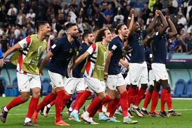 L'équipe de France après sa victoire 4-1 contre l'Australie, le 22 novembre 2022.