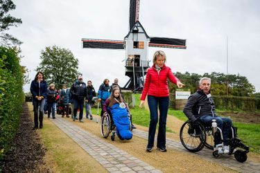 La reine des Belges Mathilde a terminé le programme des randonnées de ses 50 ans dans la province d'Anvers, le 22 novembre 2022