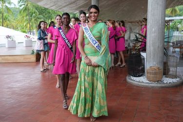 Les trente Miss régionales lors du voyage d'intégration en Guadeloupe, en route pour l'élection de Miss France 2023, le 17 décembre à Châteauroux. 