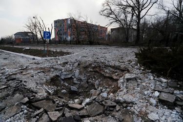 À Marioupol, en Ukraine, le 27 mars 2022.