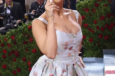 On May 2, the youtuber at the Met Gala in New York.
