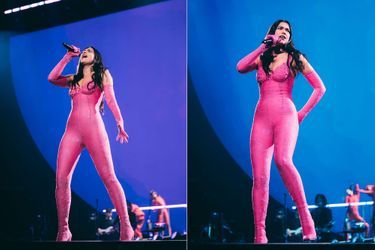Dua Lipa sur scène à Paris dimanche soir.