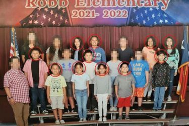 The class photo at the graduation ceremony, a few days before the killings. Eleven of these children succumbed to the madness of Salvador Ramos.