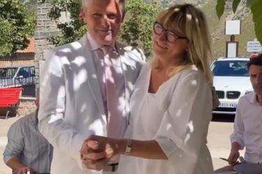 Mariage de Christine Bravo et Stéphane Bachot en Corse, le 11 juin 2022.