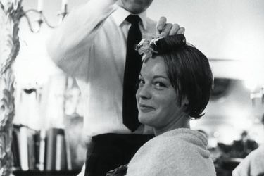 Romy Schneider in the hands of Alexandre de Paris in 1958.