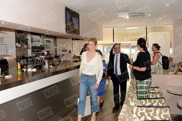 François Hollande and Julie Gayet in Tulle on June 12, 2022.