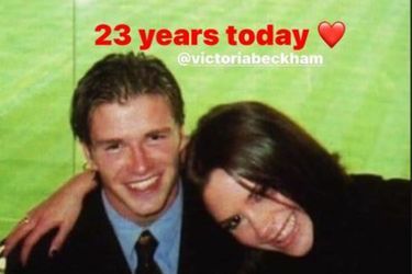 David and Victoria Beckham celebrate their 23 years of marriage on Instagram, July 4, 2022.