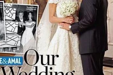 Cover of People magazine with exclusive photos from Amal and George Clooney's wedding