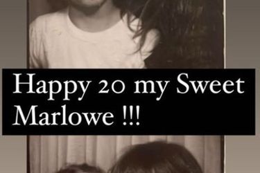 Lou Doillon celebrates the 20th birthday of his son Marlowe on Instagram, July 12, 2022.