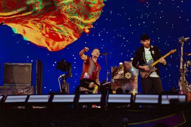 Coldplay were at the Stade de France on Sunday night.