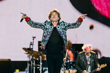 Mick Jagger on stage Saturday night in Paris.