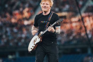 Ed Sheeran in concert at the Stade de France, July 29, 2022.