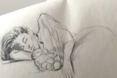 Drawing by Lou Douillon and his son.