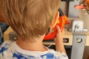 Andy, the son of Marilou Berry, appears on Instagram on August 7, 2022.
