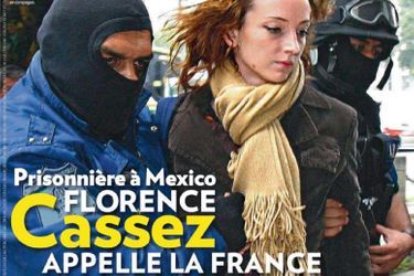Florence Cassez en couverture du numéro 3121 de Paris Match, en mars 2009. Elle vient d'être condamnave en appeal par un tribunal mexicain à soixante ans de prison