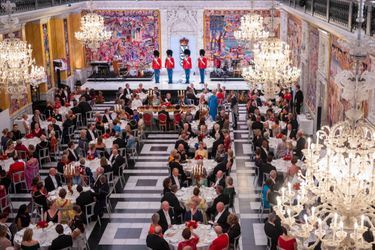 Queen Margrethe II of Denmark's golden jubilee gala dinner took place in the Hall of Knights at Christiansborg Castle in Copenhagen on 11 September 2022
