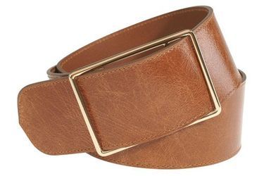Ceinture en cuir, Saison 1865 en exclusivité au Printemps, 79 euros.