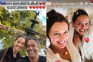 Les publications d'anniversaires de Yannick Noah et Heather Stewart Whyte pour leur fille Jenaye.