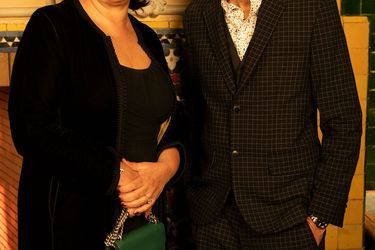 Moroccan director Faouzi Bensaïdi and Rajaa Hassani.