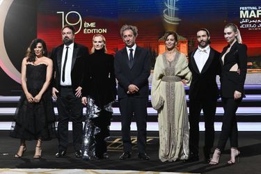 The jurors of the Marrakech International Film Festival, November 11, 2022.
