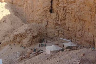 The excavation site.