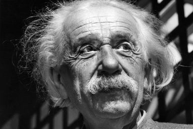 Albert Einstein en juin 1954 à Princeton.