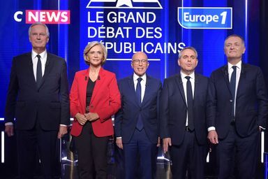 Michel Barnier, Valerie Pécresse, Eric Ciotti, Xavier Bertrand et Philippe Juvin