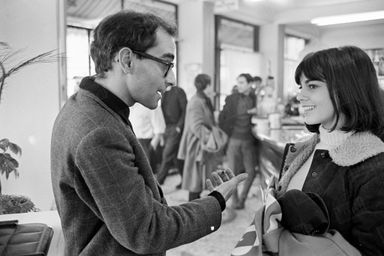 Chantal Goya avec Jean-Luc Godard sur le tournage de «Masculin Féminin », en novembre 1965.