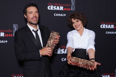 Nicolas Bedos et Fanny Ardant aux César le 28 février 2020
