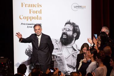 Francis Ford Coppola à Lyon pour recevoir le prix Lumière.