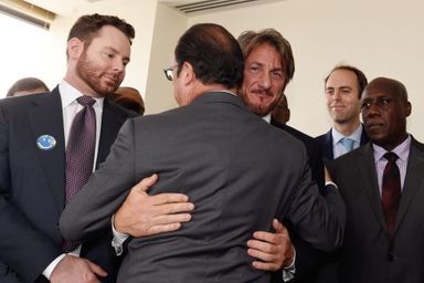 François Hollande retrouve son ami Sean Penn - A New York