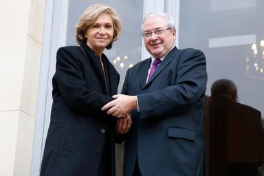 Valérie Pécresse et Jean-Paul Huchon, à Paris en décembre 2015.