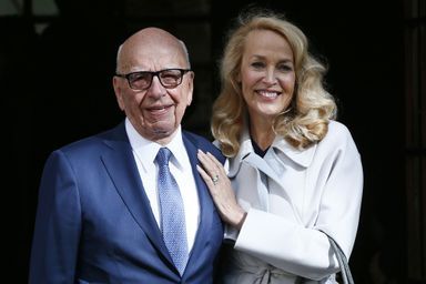 Rupert Murdoch et Jerry Hall, des jeunes mariés comblés