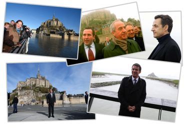 Les politiques au Mont-Saint-Michel