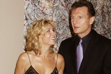 Liam Neeson et Natasha, son épouse, en 2005.