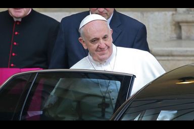 Le pape François, ce jeudi matin, à Rome.