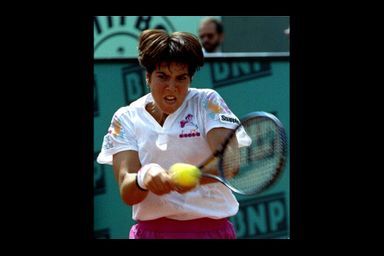 <br />
Jennifer Capriati à Roland-Garros en 1993.
