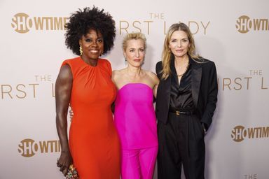 Viola Davis, Gillian Anderson, Michelle Pfeiffer à l'avant-première de «The First Lady»