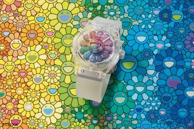 Classic Fusion Takashi Murakami Sapphire Rainbow. Pour l’artiste, la prolongation naturelle de son propos digital.