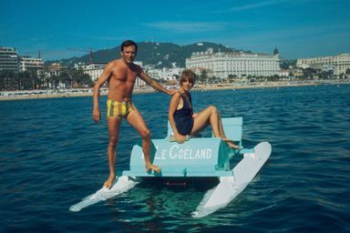 Nadine et Jean-Louis Trintignant à Cannes, en mai 1969.