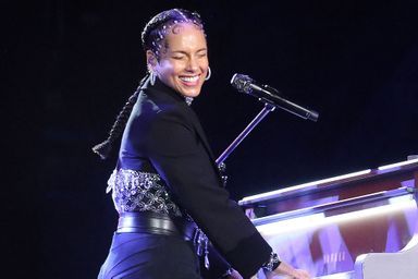 Alicia Keys en concert à Milan, en janvier 2022.