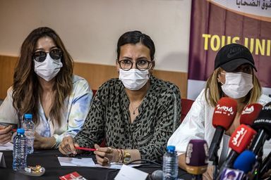Les jeunes femmes ont témoigné lors d'une conférence de presse à Tanger.