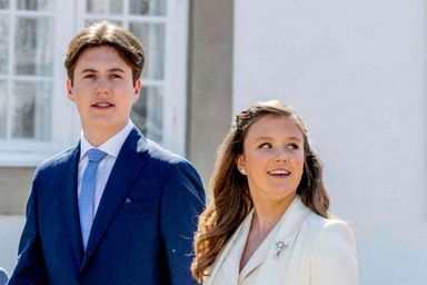 Le prince Christian et la princesse Isabella de Danemark, le 30 avril 2022
