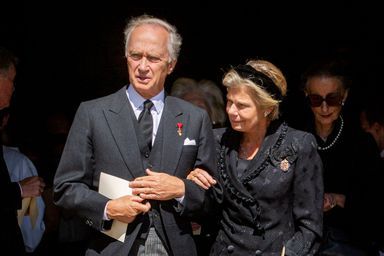 La princesse Marie-Astrid de Luxembourg et son mari l’archiduc Carl Christian de Habsourg-Lorraine à Belœil, le 22 août 2022