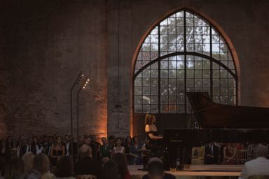 Khatia Buniatishvili au piano, le 1er septembre 2022.
