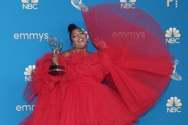 La chanteuse Lizzo aux Emmy Awards, à Los Angeles, le 12 septembre 2022.