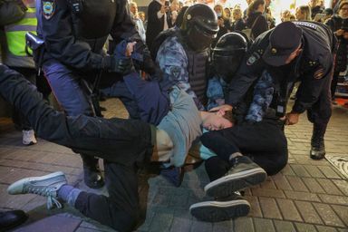 Manifestations en Russie.