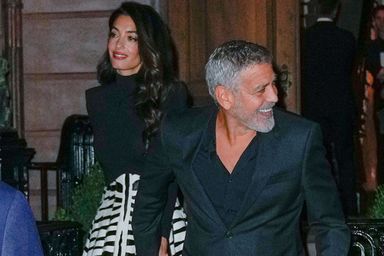 George et Amal Clooney photographiés à New York, le 27 septembre 2022.